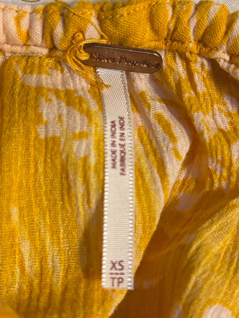 Free People Lille Printed Maxi Dress in the "Hawaii Honey" yellow colorway - Picture 7 of 7